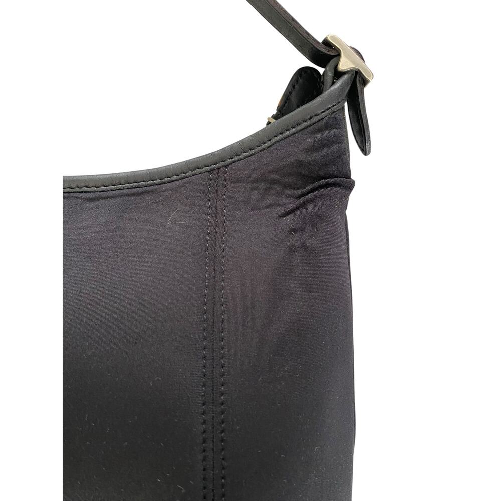 Coach Neo Crescent Shoulder Bag Hand Bag Black Neoprene Vintage Y2K 90s - Picture 10 of 16